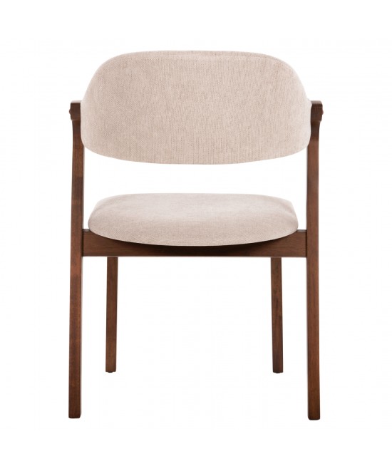 ΚΑΡΕΚΛΑ RIDER HM9734.02 RUBBERWOOD ΣΕ ΚΑΡΥΔΙ-ΥΦΑΣΜΑ ΕΚΡΟΥ 59x59x83Yεκ.