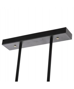 ΦΩΤΙΣΤΙΚΟ ΟΡΟΦΗΣ ΚΡΕΜΑΣΤΟ HM4082 ΜΑΥΡΟ ΜΕΤΑΛΛΟ ΚΑΙ ΓΥΑΛΙ 80x25x23,5-85Yεκ.