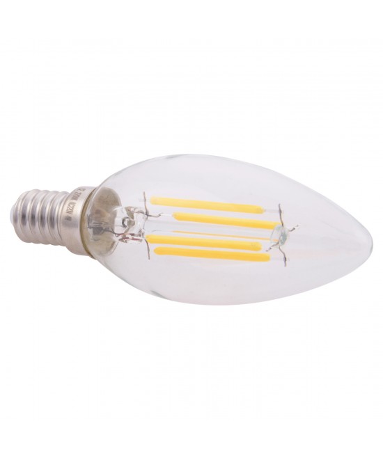 ΛΑΜΠΤΗΡΑΣ LED FILAMENT 4W E14 3000K ΔΙΑΦΑΝΟΣ DIMMABLE HM4048.01 ΛΑΜΠΤΗΡΑΣ LED FILAMENT 4W E14 3000K ΔΙΑΦΑΝΟΣ DIMMABLE HM4048.01