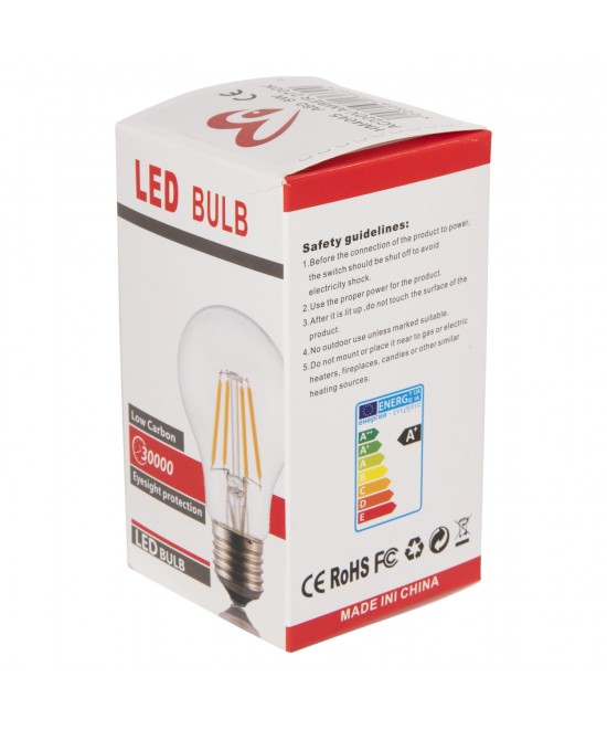 ΛΑΜΠΤΗΡΑΣ HM4045 LED FILAMENT 8W E27 3000K GOLD DIMMABLE