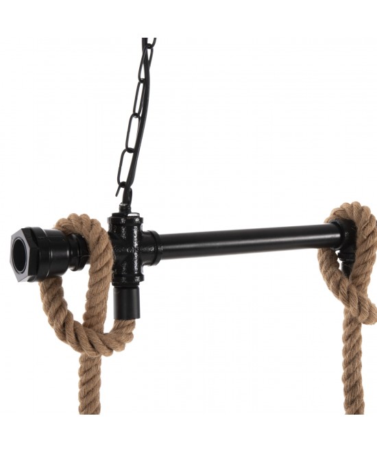 ΦΩΤΙΣΤΙΚΟ ΟΡΟΦΗΣ 3-ΦΩΤΟ ΚΡΕΜΑΣΤΟ HM4180 ΜΕΤΑΛΛΟ ΜΑΥΡΟ-ΣΧΟΙΝΙ ΦΥΣΙΚΟ 80x14,5x137Υεκ.