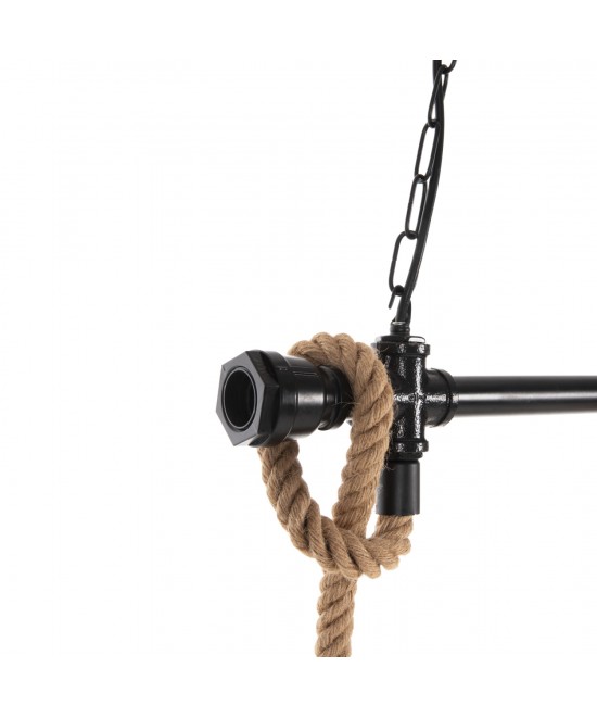 ΦΩΤΙΣΤΙΚΟ ΟΡΟΦΗΣ 3-ΦΩΤΟ ΚΡΕΜΑΣΤΟ HM4180 ΜΕΤΑΛΛΟ ΜΑΥΡΟ-ΣΧΟΙΝΙ ΦΥΣΙΚΟ 80x14,5x137Υεκ.