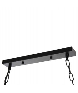 ΦΩΤΙΣΤΙΚΟ ΟΡΟΦΗΣ 3-ΦΩΤΟ ΚΡΕΜΑΣΤΟ HM4180 ΜΕΤΑΛΛΟ ΜΑΥΡΟ-ΣΧΟΙΝΙ ΦΥΣΙΚΟ 80x14,5x137Υεκ.