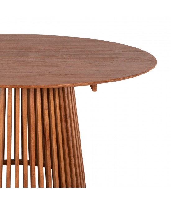 ΤΡΑΠΕΖΙ ΤΡΑΠΕΖΑΡΙΑΣ FRANTZ HM9457.11 ΜΑΣΙΦ MINDI ΞΥΛΟ ΣΕ ΦΥΣΙΚΟ Φ150x75Υεκ.