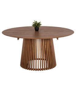 ΤΡΑΠΕΖΙ ΤΡΑΠΕΖΑΡΙΑΣ FRANTZ HM9457.11 ΜΑΣΙΦ MINDI ΞΥΛΟ ΣΕ ΦΥΣΙΚΟ Φ150x75Υεκ.