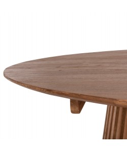 ΤΡΑΠΕΖΙ ΤΡΑΠΕΖΑΡΙΑΣ FRANTZ HM9457.11 ΜΑΣΙΦ MINDI ΞΥΛΟ ΣΕ ΦΥΣΙΚΟ Φ150x75Υεκ.