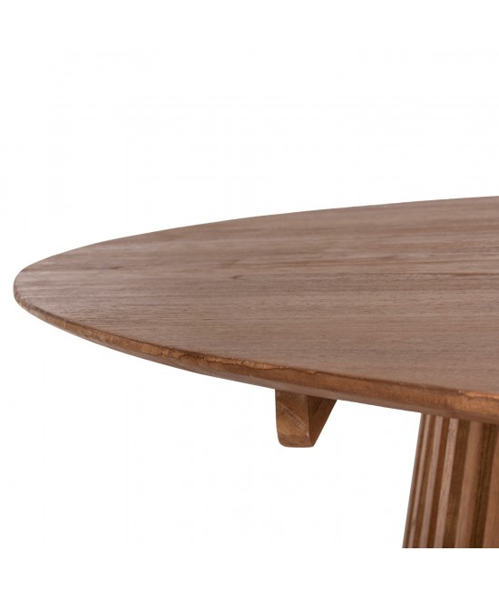 ΤΡΑΠΕΖΙ ΤΡΑΠΕΖΑΡΙΑΣ FRANTZ HM9457.11 ΜΑΣΙΦ MINDI ΞΥΛΟ ΣΕ ΦΥΣΙΚΟ Φ150x75Υεκ.