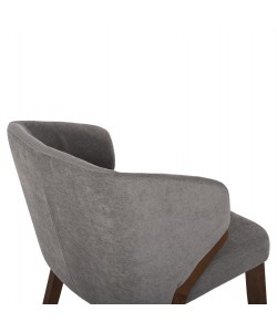 ΚΑΡΕΚΛΑ RADDER HM9749 RUBBERWOOD ΣΕ ΚΑΡΥΔΙ-ΓΚΡΙ ΥΦΑΣΜΑ 50x53x77Υεκ.