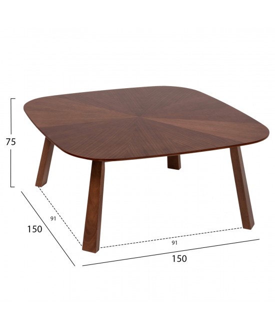 ΤΡΑΠΕΖΙ ΤΡΑΠΕΖΑΡΙΑΣ RINER HM9733 MDF ΜΕ ΚΑΠΛΑΜΑ ΚΑΡΥΔΙΑΣ 150x150x75Υ εκ. ΤΡΑΠΕΖΙ ΤΡΑΠΕΖΑΡΙΑΣ RINER HM9733 MDF ΜΕ ΚΑΠΛΑΜΑ ΚΑΡΥΔΙΑΣ 150x150x75Υ εκ.