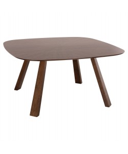 ΤΡΑΠΕΖΙ ΤΡΑΠΕΖΑΡΙΑΣ RINER HM9733 MDF ΜΕ ΚΑΠΛΑΜΑ ΚΑΡΥΔΙΑΣ 150x150x75Υ εκ.