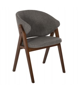 ΚΑΡΕΚΛΑ HANA HM9746.02 RUBBERWOOD ΣΕ ΚΑΡΥΔΙ ΧΡΩΜΑ-ΓΚΡΙ ΥΦΑΣΜΑ 55x60x84Yεκ.