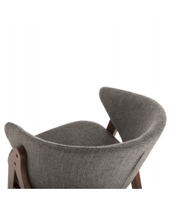 ΚΑΡΕΚΛΑ HANA HM9746.02 RUBBERWOOD ΣΕ ΚΑΡΥΔΙ ΧΡΩΜΑ-ΓΚΡΙ ΥΦΑΣΜΑ 55x60x84Yεκ.