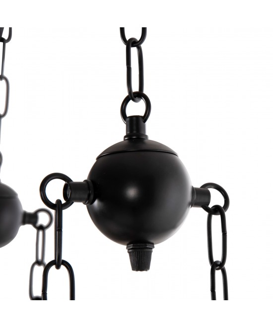 ΦΩΤΙΣΤΙΚΟ ΟΡΟΦΗΣ 6-ΦΩΤΟ ΚΡΕΜΑΣΤΟ HM4117 ΞΥΛΟ-ΜΕΤΑΛΛΟ-ΓΥΑΛΙ 116Υεκ