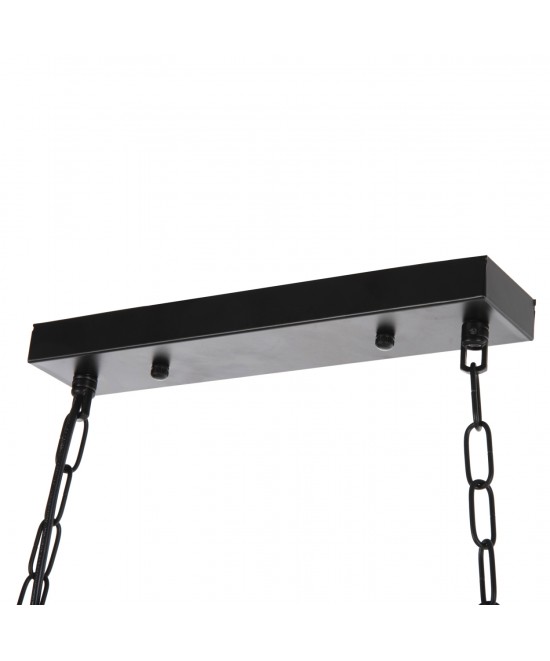 ΦΩΤΙΣΤΙΚΟ ΟΡΟΦΗΣ 6-ΦΩΤΟ ΚΡΕΜΑΣΤΟ HM4117 ΞΥΛΟ-ΜΕΤΑΛΛΟ-ΓΥΑΛΙ 116Υεκ