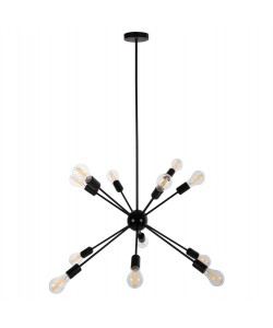 ΦΩΤΙΣΤΙΚΟ ΟΡΟΦΗΣ ΚΡΕΜΑΣΤΟ ΠΟΛΥΦΩΤΟ HM4173 ΜΕΤΑΛΛΟ ΜΑΥΡΟ Φ85x115Υεκ.