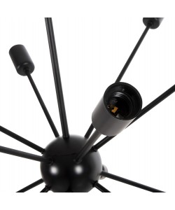 ΦΩΤΙΣΤΙΚΟ ΟΡΟΦΗΣ ΚΡΕΜΑΣΤΟ ΠΟΛΥΦΩΤΟ HM4173 ΜΕΤΑΛΛΟ ΜΑΥΡΟ Φ85x115Υεκ.