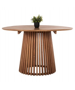 ΤΡΑΠΕΖΙ ΤΡΑΠΕΖΑΡΙΑΣ FRANTZ HM9388.11 ΜΑΣΙΦ MINDI ΞΥΛΟ ΣΕ ΦΥΣΙΚΟ Φ120X76,5Υεκ.