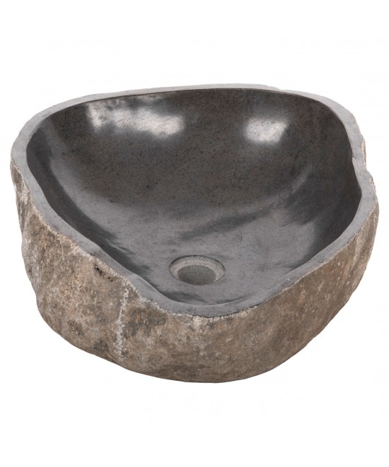 ΝΙΠΤΗΡΑΣ STONE SINK ΛΑΞΕΥΜΕΝΗ ΠΕΤΡΑ ΓΚΡΙ ΑΠΟΧΡΩΣΗ HM4193 55x44x16Υ εκ.