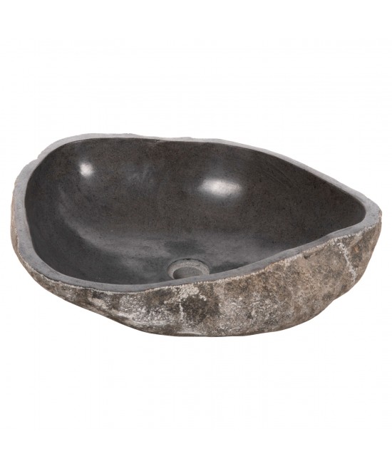 ΝΙΠΤΗΡΑΣ STONE SINK ΛΑΞΕΥΜΕΝΗ ΠΕΤΡΑ ΓΚΡΙ ΑΠΟΧΡΩΣΗ HM4193 55x44x16Υ εκ.