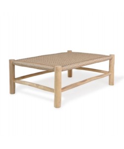 ΤΡΑΠΕΖΙ ΣΑΛΟΝΙΟΥ LONDER HM5985 ΞΥΛΟ ΤΕΑΚ- ΣΥΝΘΕΤΙΚΟ RATTAN-ΦΥΣΙΚΟ 119x79,5x41Yεκ.