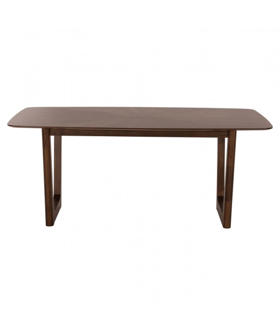 ΤΡΑΠΕΖΙ ΤΡΑΠΕΖΑΡΙΑΣ RINER ΟΡΘΟΓΩΝΙΟ HM9745 MDF ΜΕ ΚΑΠΛΑΜΑ ΚΑΡΥΔΙΑΣ 180x90x76εκ.