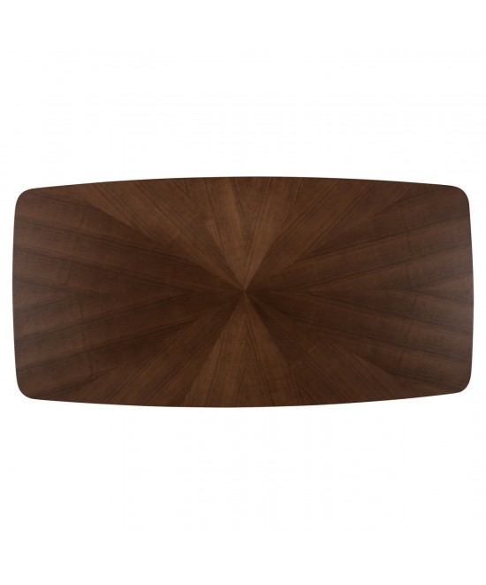 ΤΡΑΠΕΖΙ ΤΡΑΠΕΖΑΡΙΑΣ RINER ΟΡΘΟΓΩΝΙΟ HM9745 MDF ΜΕ ΚΑΠΛΑΜΑ ΚΑΡΥΔΙΑΣ 180x90x76εκ.