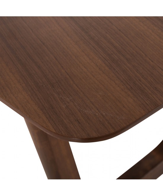 ΤΡΑΠΕΖΙ ΤΡΑΠΕΖΑΡΙΑΣ RINER ΟΡΘΟΓΩΝΙΟ HM9745 MDF ΜΕ ΚΑΠΛΑΜΑ ΚΑΡΥΔΙΑΣ 180x90x76εκ.