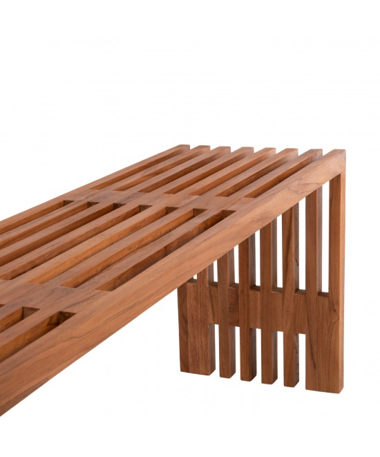 ΠΑΓΚΑΚΙ NYA HM9829 ΜΑΣΙΦ ΞΥΛΟ TEAK ΣΕ ΦΥΣΙΚΟ 139,5x34,5x48,5Υεκ.