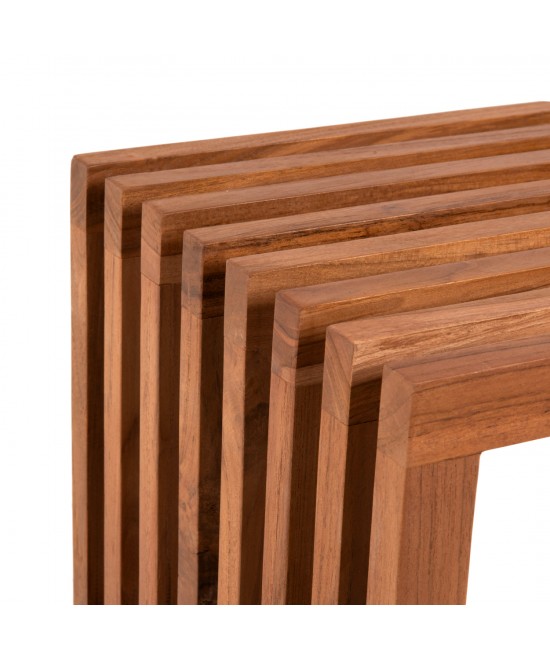 ΠΑΓΚΑΚΙ NYA HM9829 ΜΑΣΙΦ ΞΥΛΟ TEAK ΣΕ ΦΥΣΙΚΟ 139,5x34,5x48,5Υεκ.