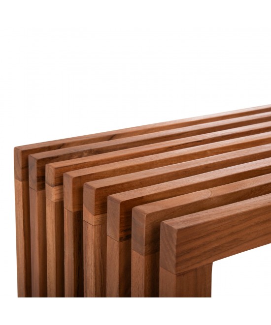 ΚΟΝΣΟΛΑ TV NYA HM9831 ΜΑΣΙΦ ΞΥΛΟ TEAK ΣΕ ΦΥΣΙΚΟ ΧΡΩΜΑ 130x29,5x46Υ εκ.