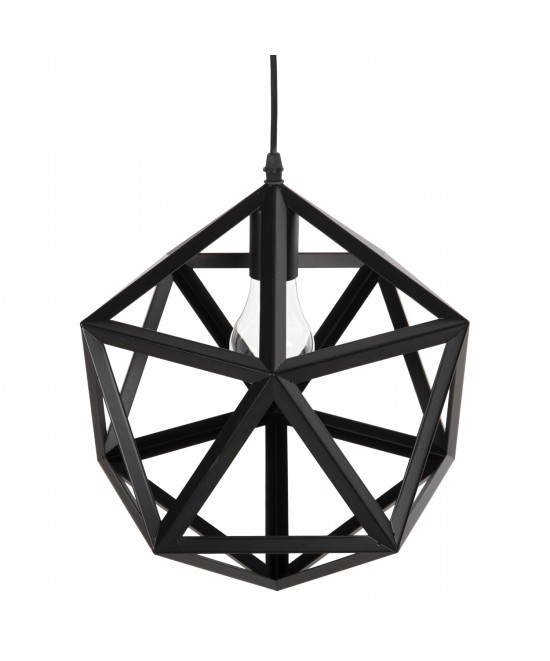 ΦΩΤΙΣΤΙΚΟ ΟΡΟΦΗΣ ΚΡΕΜΑΣΤΟ HM4073 ΜΑΥΡΟ ΜΕΤΑΛΛΟ 30x30x35Yεκ.