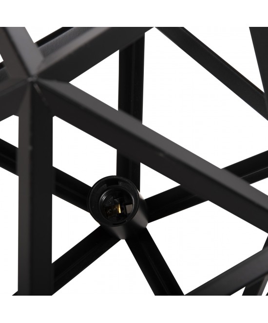 ΦΩΤΙΣΤΙΚΟ ΟΡΟΦΗΣ ΚΡΕΜΑΣΤΟ HM4073 ΜΑΥΡΟ ΜΕΤΑΛΛΟ 30x30x35Yεκ.