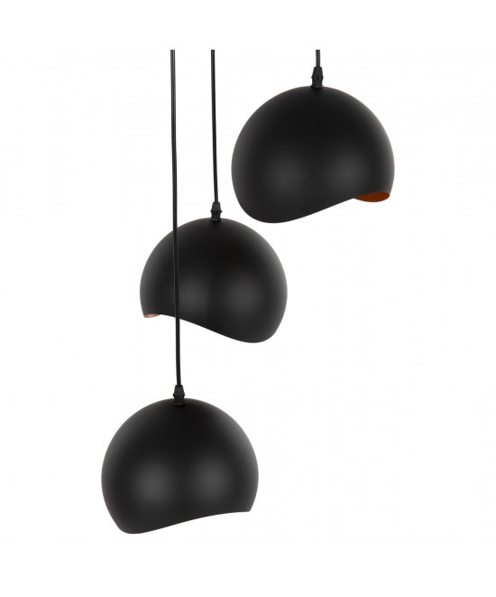 ΦΩΤΙΣΤΙΚΟ ΟΡΟΦΗΣ 3-ΦΩΤΟ HM4166.01 ΜΕΤΑΛΛΙΚΕΣ ΣΦΑΙΡΕΣ ΜΑΥΡΟ-ΠΟΡΤΟΚΑΛΙ Φ20x112Υ