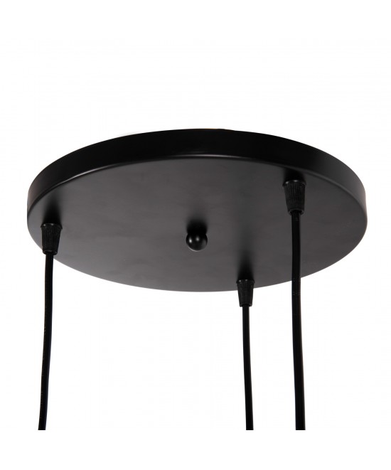 ΦΩΤΙΣΤΙΚΟ ΟΡΟΦΗΣ 3-ΦΩΤΟ HM4166.01 ΜΕΤΑΛΛΙΚΕΣ ΣΦΑΙΡΕΣ ΜΑΥΡΟ-ΠΟΡΤΟΚΑΛΙ Φ20x112Υ