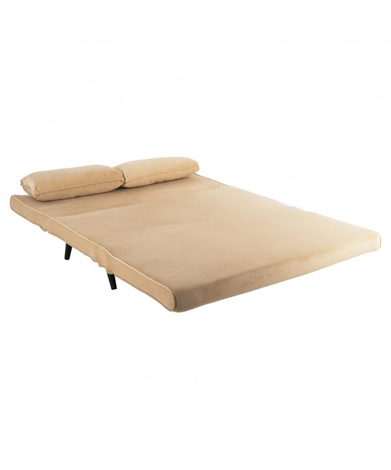 ΚΑΝΑΠΕΣ ΚΡΕΒΑΤΙ 2 ΑΤΟΜΩΝ ASMA HM3077.17 ΜΕ ΒΕΛΟΥΔΟ ΜΠΕΖ 140x80x77Yεκ. ΚΑΝΑΠΕΣ ΚΡΕΒΑΤΙ 2 ΑΤΟΜΩΝ ASMA HM3077.17 ΜΕ ΒΕΛΟΥΔΟ ΜΠΕΖ 140x80x77Yεκ.