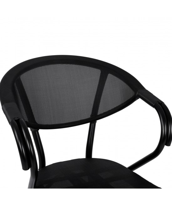 ΠΟΛΥΘΡΟΝΑ ΑΛΟΥΜΙΝΙΟΥ CLAY BAMBOO LOOK ΜΑΥΡΗ ΜΕ TEXTLINE HM5025.02 59x60x82 cm