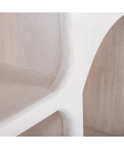 ΜΠΟΥΦΕΣ HANDYR HM9705 ΜΑΣΙΦ ΞΥΛΟ MANGO ΣΕ ΛΕΥΚΟ ΧΡΩΜΑ 165x35x75Yεκ.