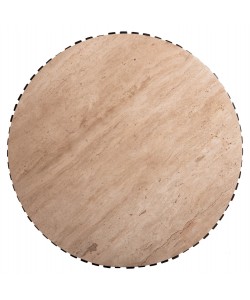 ΤΡΑΠΕΖΙ ΣΑΛΟΝΙΟΥ KREST HM9712 ΜΑΣΙΦ ΞΥΛΟ ΑΚΑΚΙΑΣ ΣΕ ΚΑΦΕ-ΤΡΑΒΕΡΤΙΝA Φ90x40Υεκ.