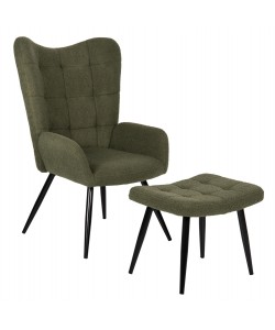 ΠΟΛΥΘΡΟΝΑ CRAWLEY ΜΕ ΥΠΟΠΟΔΙΟ HM8918.23 ΥΦΑΣΜΑ ΜΠΟΥΚΛΕ ΚΥΠΑΡΙΣΣΙ 70x74x105Υ εκ.