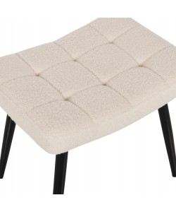 ΠΟΛΥΘΡΟΝΑ ΜΠΕΡΖΕΡΑ CRAWLEY ΜΕ ΥΠΟΠΟΔΙΟ HM8918.25 ΥΦΑΣΜΑ ΜΠΟΥΚΛΕ ΛΕΥΚΟ 70x74x105Y εκ.