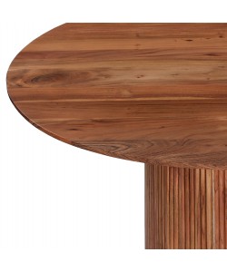 ΤΡΑΠΕΖΙ ΤΡΑΠΕΖΑΡΙΑΣ ΣΤΡΟΓΓΥΛΟ GROOT HM9684 ΜΑΣΙΦ ΞΥΛΟ ΑΚΑΚΙΑΣ ΣΕ ΦΥΣΙΚΟ Φ120x79Υεκ