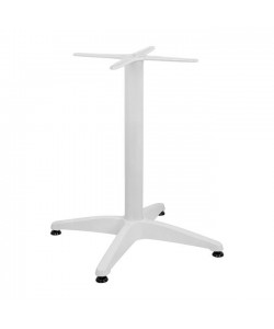 ΒΑΣΗ ΑΛΟΥΜΙΝΙΟΥ 4ΝΥΧΗ 66x66x69Υεκ. ΜΕ ΣΤΑΥΡΟ 45x45εκ. HM448.02 ΛΕΥΚΗ