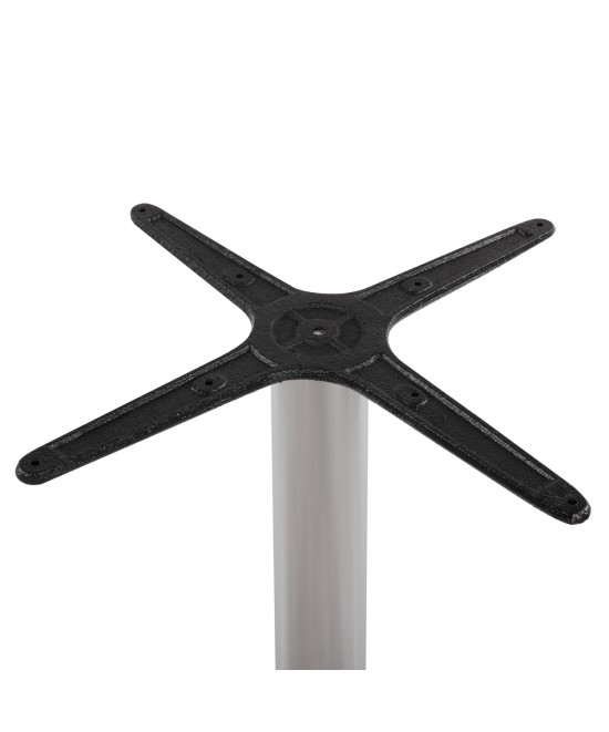 ΒΑΣΗ ΜΠΑΡ ΑΛΟΥΜΙΝΙΟΥ 4ΝΥΧΗ 66X66X109Υεκ. ΜΕ ΣΤΑΥΡΟ 44Χ44εκ. HM450 ΧΡΩΜΙΟΥ