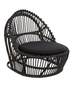 ΠΟΛΥΘΡΟΝΑ ENTROPY HM9840.03 ΦΥΣΙΚΟ RATTAN ΜΕ ΜΑΞΙΛΑΡΙ-ΜΑΥΡΟ 80x97x85Υεκ.