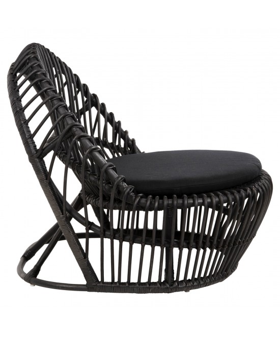 ΠΟΛΥΘΡΟΝΑ ENTROPY HM9840.03 ΦΥΣΙΚΟ RATTAN ΜΕ ΜΑΞΙΛΑΡΙ-ΜΑΥΡΟ 80x97x85Υεκ.