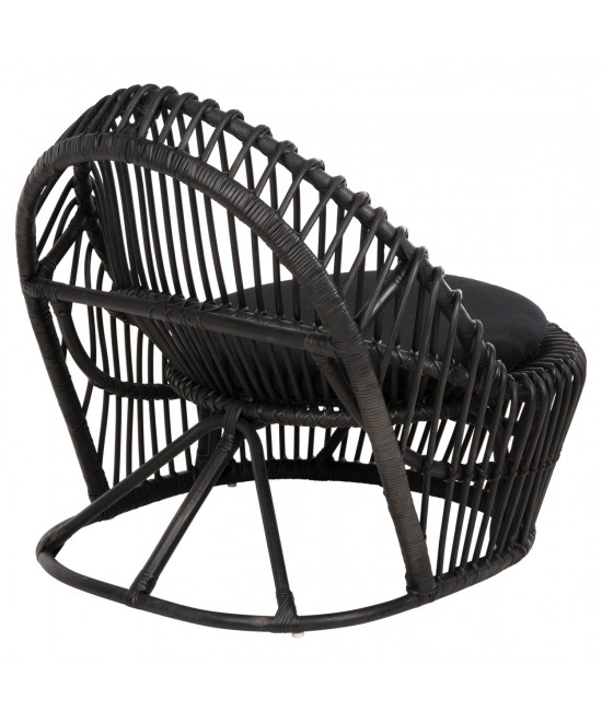 ΠΟΛΥΘΡΟΝΑ ENTROPY HM9840.03 ΦΥΣΙΚΟ RATTAN ΜΕ ΜΑΞΙΛΑΡΙ-ΜΑΥΡΟ 80x97x85Υεκ.