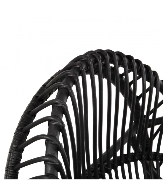 ΠΟΛΥΘΡΟΝΑ ENTROPY HM9840.03 ΦΥΣΙΚΟ RATTAN ΜΕ ΜΑΞΙΛΑΡΙ-ΜΑΥΡΟ 80x97x85Υεκ.