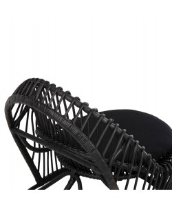 ΠΟΛΥΘΡΟΝΑ ENTROPY HM9840.03 ΦΥΣΙΚΟ RATTAN ΜΕ ΜΑΞΙΛΑΡΙ-ΜΑΥΡΟ 80x97x85Υεκ.