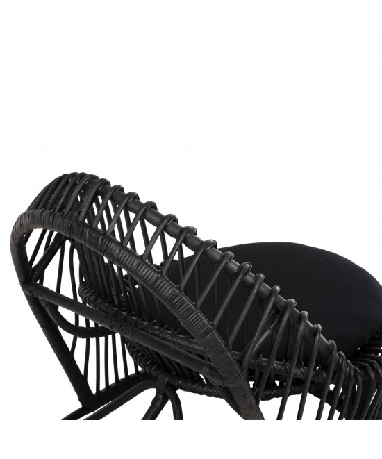 ΠΟΛΥΘΡΟΝΑ ENTROPY HM9840.03 ΦΥΣΙΚΟ RATTAN ΜΕ ΜΑΞΙΛΑΡΙ-ΜΑΥΡΟ 80x97x85Υεκ.
