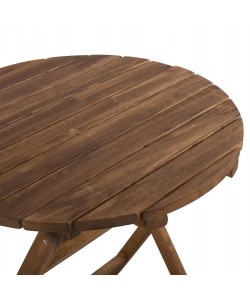 ΤΡΑΠΕΖΙ ΣΚΗΝΟΘΕΤH ΛΗΜΝΟΣ Φ70Χ76Υ ΜΑΣΙΦ ΟΞΙΑ ΕΜΠOΤΙΣΜΟΣ ΚΑΡΥΔΙ HM5654.01